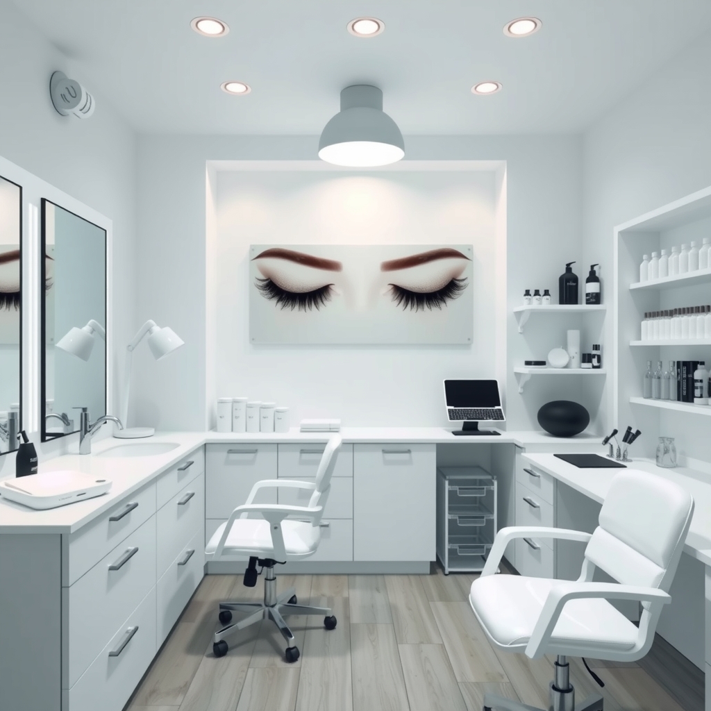 Brow shaping work